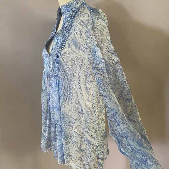 Lorenzini silk blouse size 0 - Picture 3 of 8